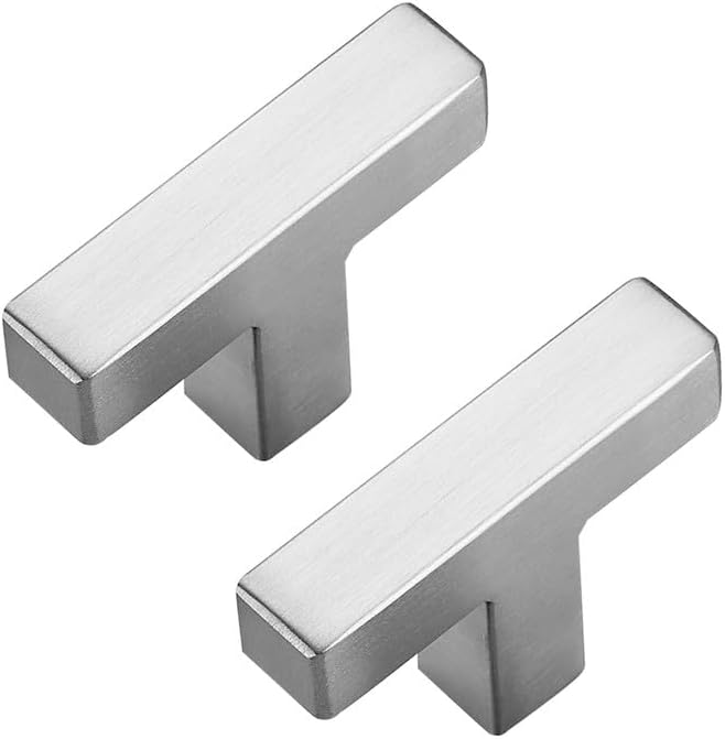 3 Pzas Pomos Níquel Cepillado para Gabinete Cocina