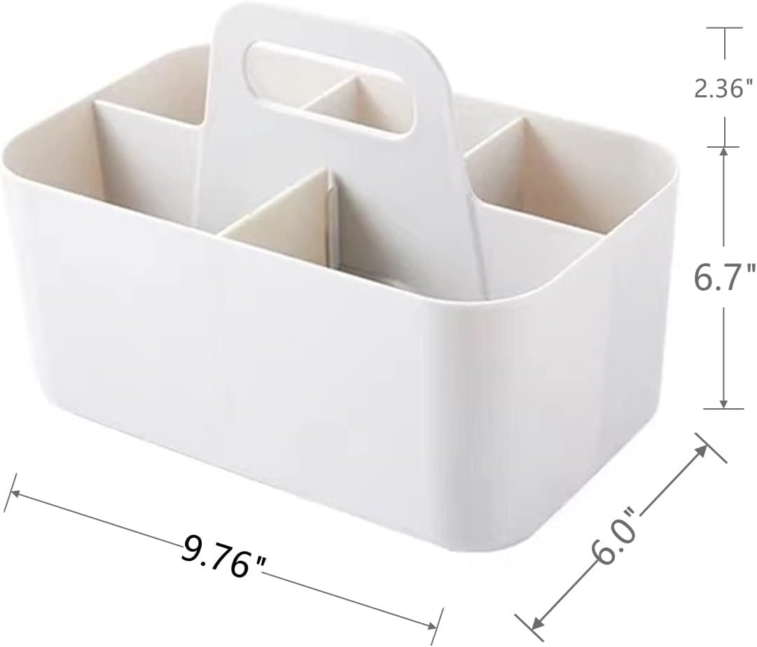 2 Pzas Organizador Ducha Plástico 9.76x6x6.7pulg Blanco
