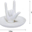 Soporte anillos cerámica texto I LOVE YOU para mujer
