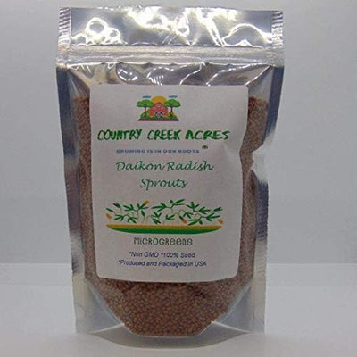 Semillas rábano daikon microverde 8oz alta germinación