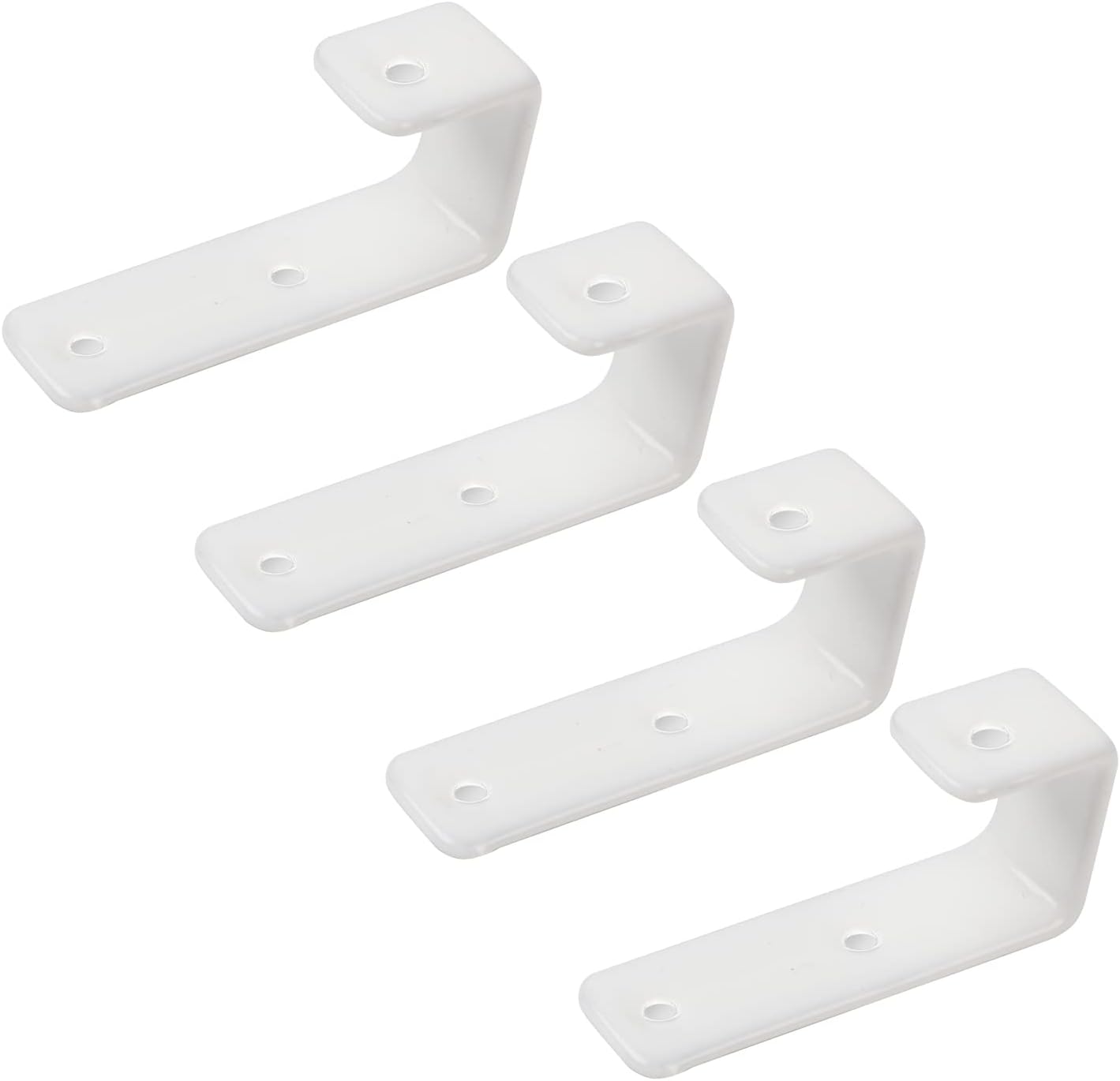 Set 4 ganchos escalera litera infantil PVC blanco y metal