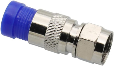 50 Unids Conectores Compresión RG6 Coaxial F Tipo
