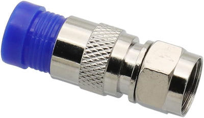 50 Unids Conectores Compresión RG6 Coaxial F Tipo