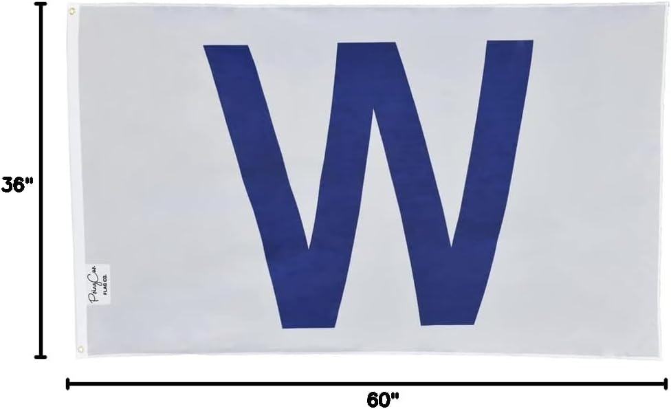 Bandera béisbol Chicago 3x5ft color blanco azul