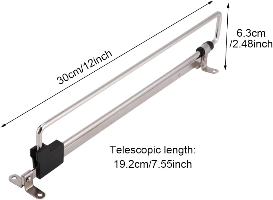 Barra armario retráctil extensible 11.8"