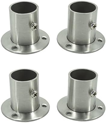 Soporte barra acero inox 0.984" 4 Uds