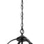 Lámpara colgante vintage 14pulg 3 luces E12 negro