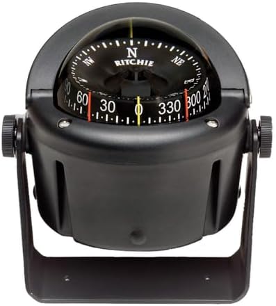 Brújula montaje timonel negro 3.75pulg
