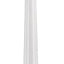Poste aluminio fundido exterior 74x9.5pulg color blanco