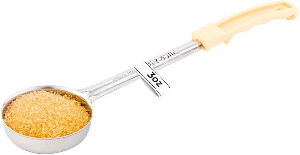 Cucharón acero inox 3oz mango marfil multiusos