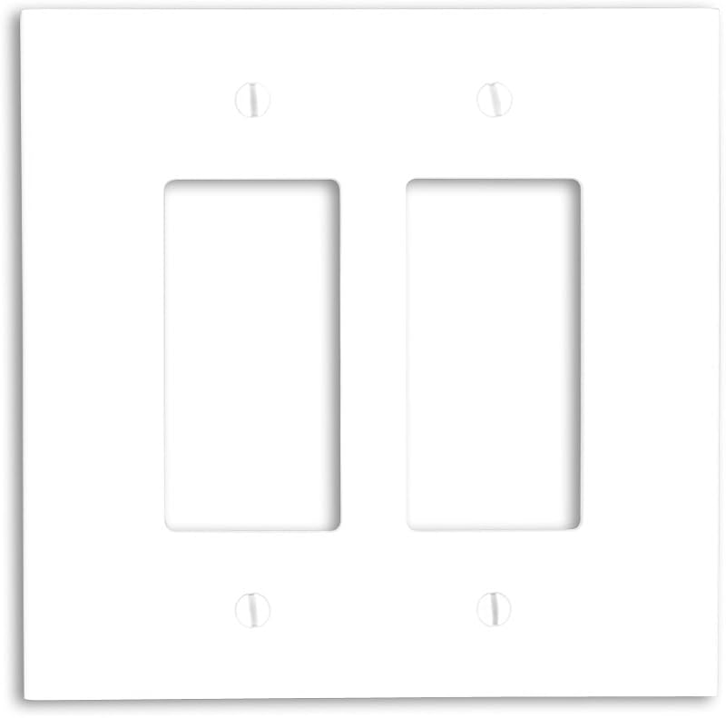 Placa GFCI pared termoestable color blanco