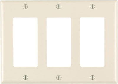 Placa pared dispositivo Decora/GFCI 3 posiciones