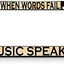 Marco para placa de matrícula When Words Fail