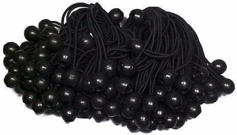 Cuerda elástica toldo 6pulg negro pack 120
