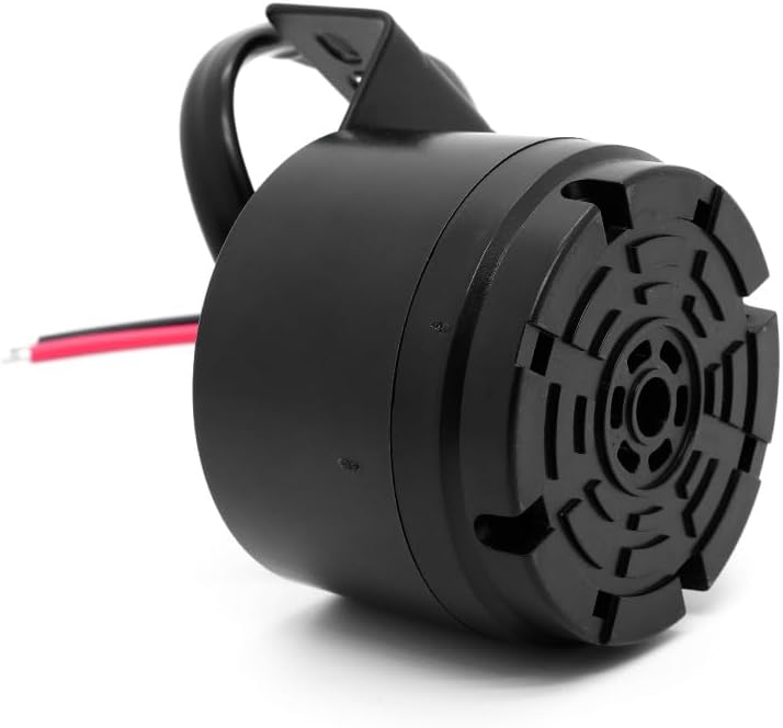 Alarma respaldo 12-24V impermeable 4 Pzas negro