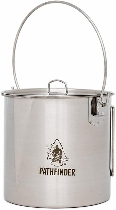 Set olla acero inox con tapa 64oz