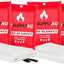 4 Mantas Emergencia Incendios Campamento Color Blanco