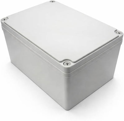 Caja eléctrica con placa montaje cubierta blanca IP67 8x6x5pulg