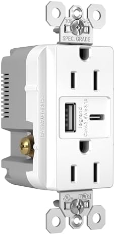 Toma corriente pared 15A con cargador USB 3.1A blanco
