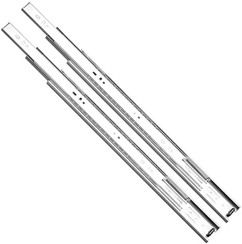 Guías deslizantes cajón 45mm 100lb extensión completa par