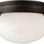 Lámpara techo interior 7.625pulg bronce aceitado alabastro
