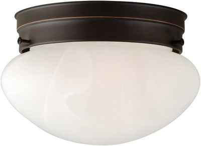 Lámpara techo interior 7.625pulg bronce aceitado alabastro