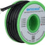 Cable silicona 30awg 100pies alambre cobre estañado trenzado negro