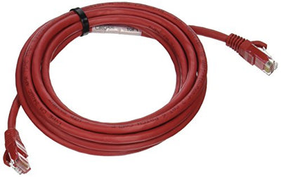 Cable Ethernet Cat6 cruzado rojo 10pies sin engancho