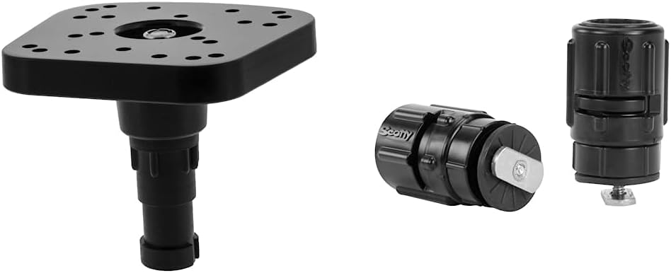 Soporte Fishfinder negro original y adaptador riel 438