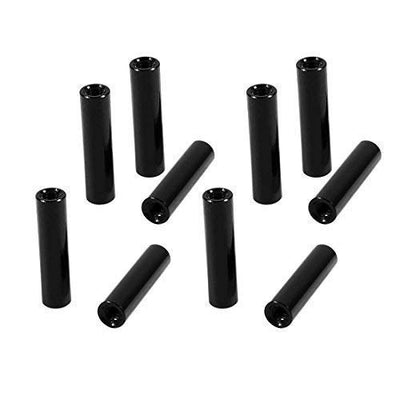100 Pzas Separadores Redondos M3X10 0.394pulg Negro