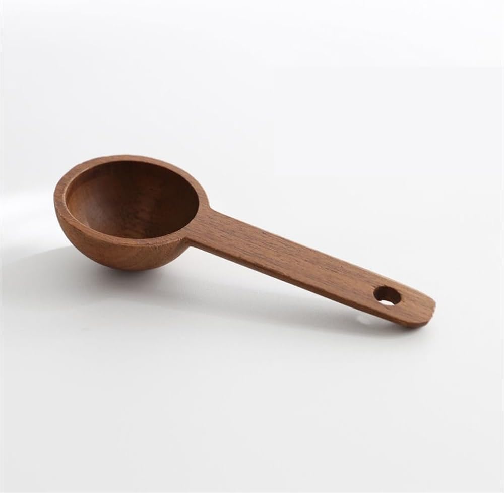 Cuchara café madera nuez para granos molidos té 0.5oz