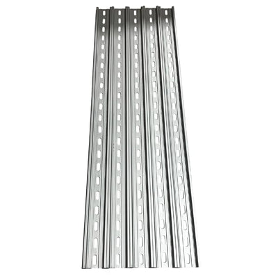 5 Pzas Riel Din Aluminio Ranurado 35mmx7.5mm 55.9cm