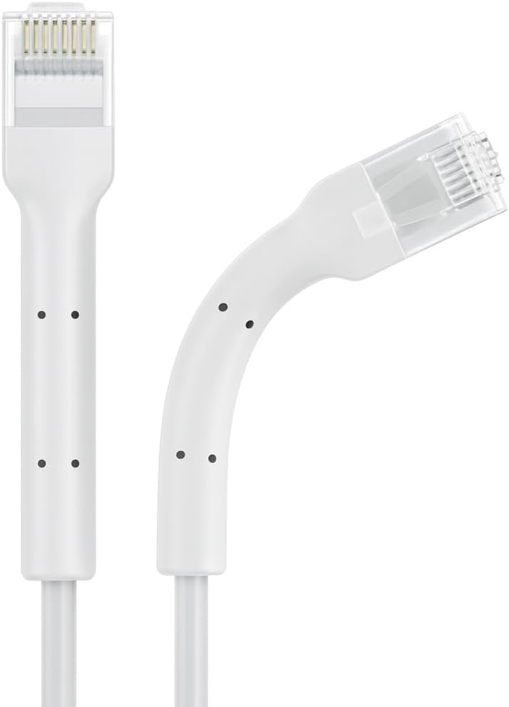 Cable Ethernet Cat6a flexible 10 Gbps con conectores dorados