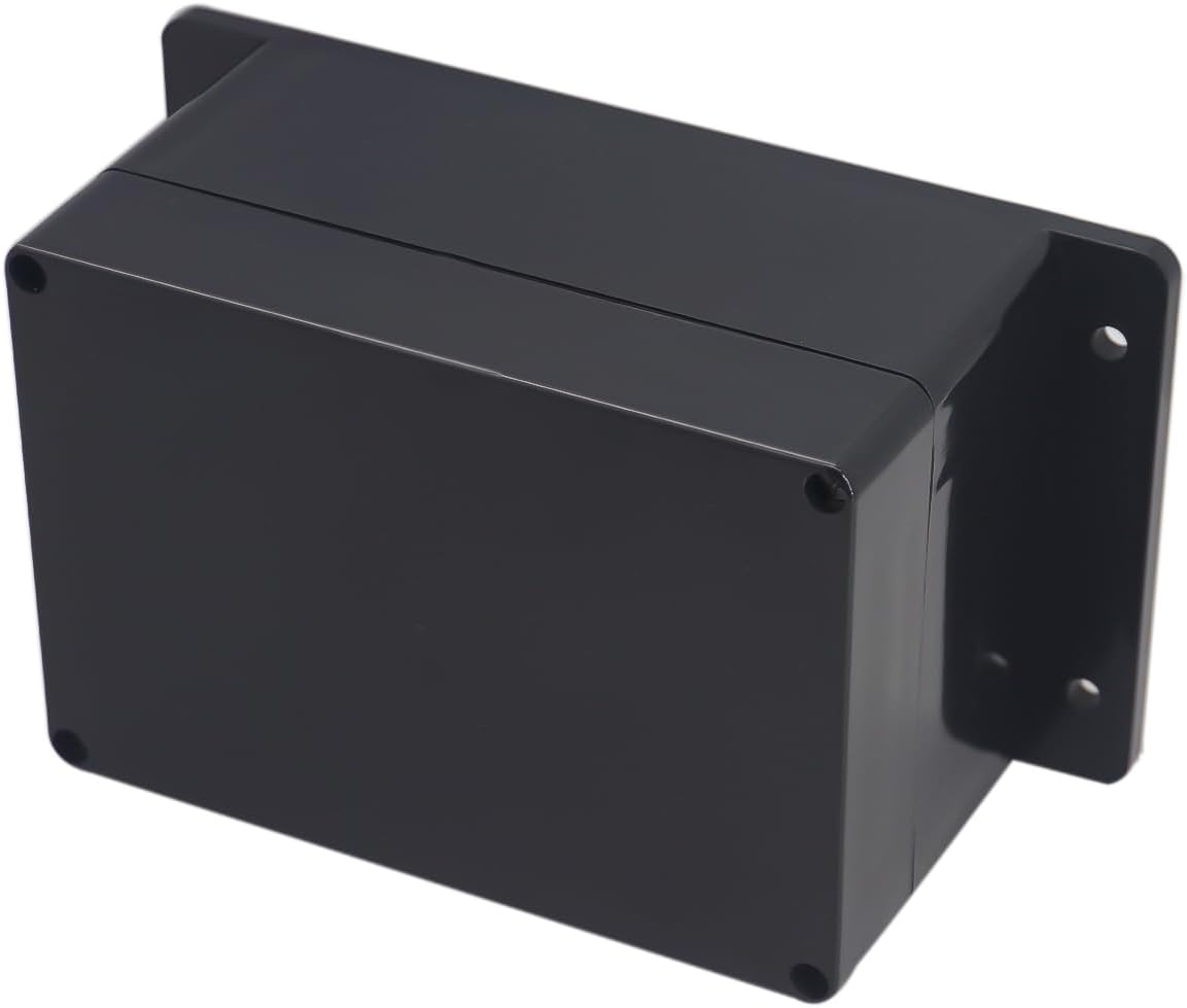 Caja conexiones electrónica ip65 plástico negro 6.2x4.3x3.5pulg