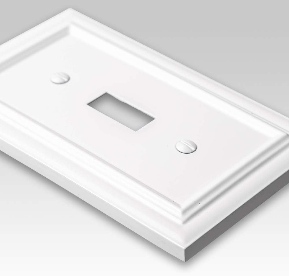 Placa pared coaxial metal fundido blanco