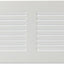Cubierta ventilación 6x2 con pantalla rejilla aire retorno metal