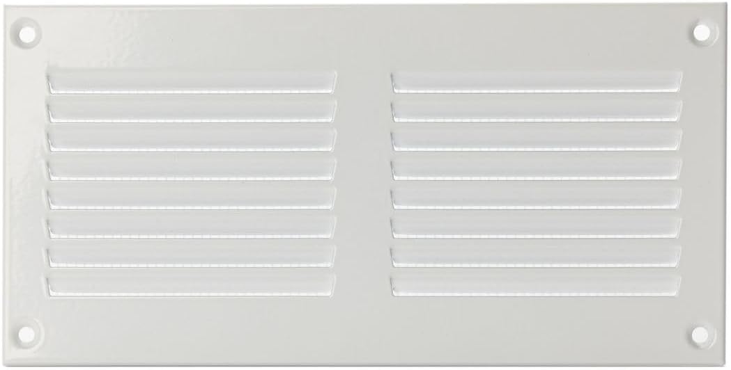 Cubierta ventilación 6x2 con pantalla rejilla aire retorno metal