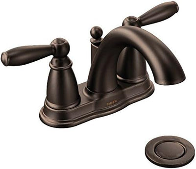 Grifo baño Moen Brantford arco bajo bronce aceitado 6610ORB