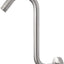 Brazo ducha en S acero inox cepillado 8pulg