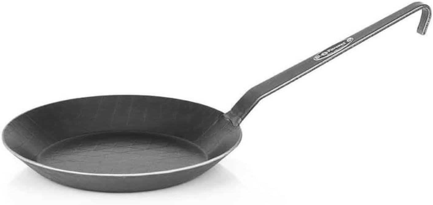 Sartén hierro forjado mango largo cocina interior exterior