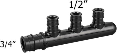 Colector PEX-A 4 puertos 3/4x1/2 pulg comp F1960