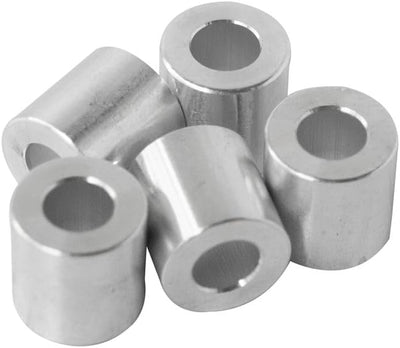 Espaciador aluminio 1/2x1/4 pulg redondo liso sin roscar