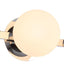 Lámpara tocador baño 3 luces cromada para pared