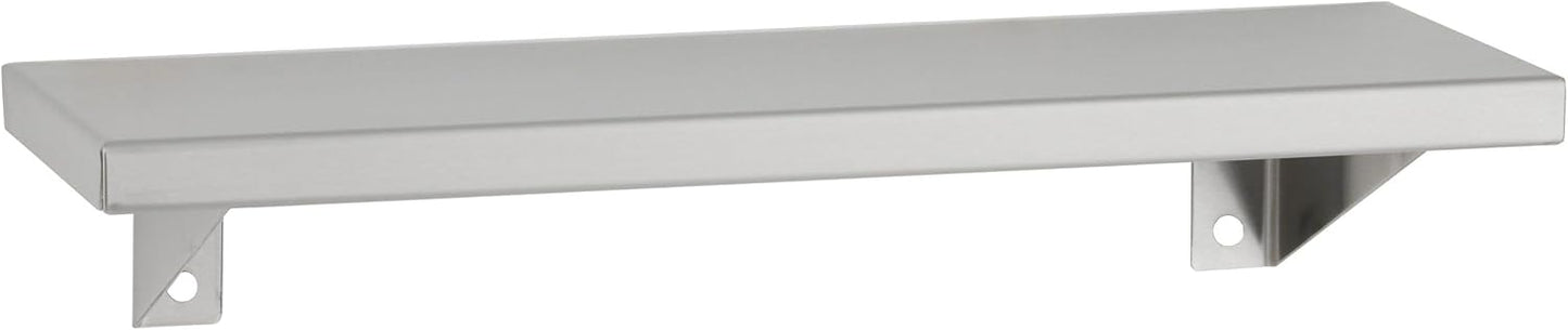 Estante acero inox 295x16 satinado 16pulg 5pulg