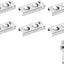Soporte cubiertos acero inox 304 set 6 mesa hotel plateado