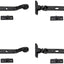 Estancia abatible hierro fundido 9.5" 4 Pzas negro mate