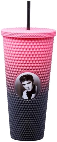 Vaso acrílico doble pared 32oz con tapa a prueba de derrames