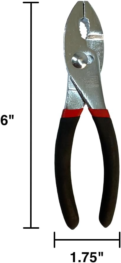 Alicates junta deslizante 6pulg acero carbono dientes fino y grueso