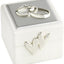 Caja anillos boda dobles color plata