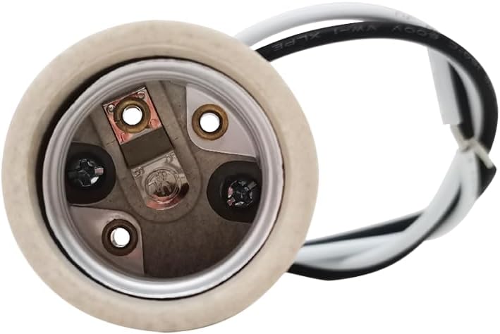 Enchufe cerámica E26-E27 con cable para bombilla LED